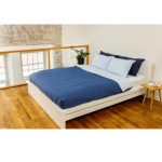 Bradley tekikott, 150 x 210 cm, tumesinine / helesinine