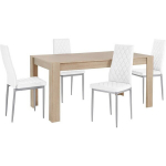 S&ouml;&ouml;gitoam&ouml;&ouml;bli komplekt Notio Living Lori 160/Barak, tamm/valge