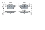 Piduriklotside komplekt VOLVO V90 II S90 II XC60 II V60 II S60 III B5 B6 D3 D4 T4 T5 T6 T8 31356754 31418361 32210513
