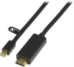Deltaco DP-HDMI304, Mini DP/HDMI, 3 m