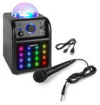 Fenton SBS50B-PLUS karaokekomplekt must, LED-valgusefektidega