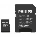Philips MicroSDHC 16GB klass 10/UHS 1 + Adapter