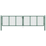 vidaXL v&otilde;rkaia v&auml;rav, teras, 400 x 100 cm, roheline