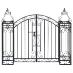 vidaXL ornamentidega aiav&auml;rav sepistatud rauast 122 x 20,5 x 100 cm