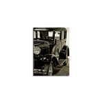 Reproduktsioon Must retro auto