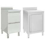 Kommertsk&ouml;&ouml;gi kapid 2 tk, roostevaba teras, vidaXL