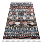 Vaip kaasaegne BELLE BR36A must / roosa Tupsud