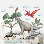 Lastetoa seinakleebis Dinosaurus