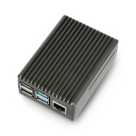 Raspberry Pi 4B &uuml;mbris - v&auml;ljal&otilde;igetega - alumiinium - grafiit