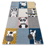 Carpet Petit 3d 80x150 Loomaaia loomad hall roosa