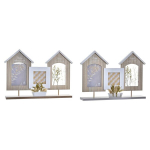 Fotoraam DKD Home Decor Puit Lill Naturaalne (42 x 7 x 29 cm) (2 &Uuml;hikut)