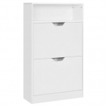 Kingakapp 2 klapi ja lisakambriga VASAGLE LBC040W01V2, valge