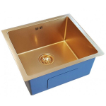 Roostevabast terasest valamu D4843HG GOLD sifooniga