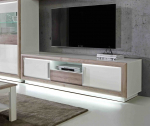 TV-laud Forte Canne CQNT131B-C141, valge/pruun