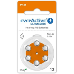 Patareid kuuldeaparaadile everActive Ultrasonic PR48 13, 6 tk