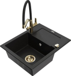 Graniidist k&ouml;&ouml;givalamu Mexen Enzo koos segisti ja sifooniga, Black+Black/Gold