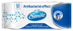 Antibakteriaalse toimega, niisked salvr&auml;tikud D-pantenooliga Smile Antibacterial effect, 60 tk.