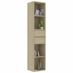 vidaXL raamaturiiul Sonoma tamm 36 x 30 x 171 cm puitlaastplaat