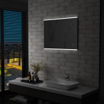 vidaXL vannitoa LED-seinapeegel puutetundliku anduriga 80 x 60 cm