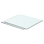vidaXL riiulid 2 klaasist paneeli 40 x 30 cm