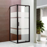 Du&scaron;inurk Vento Toskana 90x90x195, klaas 6mm Easy Clean, must profiil, ilma aluseta