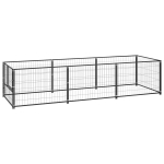 vidaXL Koerte aedik, must, 300x100x70cm, teras, Juoda