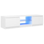 vidaXL telerialus LED-tuledega, valge, 140 x 40 x 35,5 cm