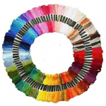 Puuvillased tikkimisniidid Muline RainBow&reg; 100 erinevat v&auml;rvi 8 m komplekt