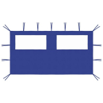 3070422 vidaXL Gazebo Akendega k&uuml;lgsein 4x2 m sinine (315311)