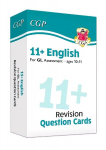 11plus GL English Revision Question Cards - Ages 10-11