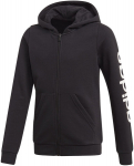 Adidas T&otilde;mblukuga Kampsunid Yg E Lin Fz Hd Black, 164 cm
