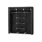 Kangast kapp SONGMICS 175 x 150 cm Must