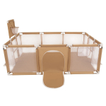 Selonis Baby Playpen Big Size m&auml;nguv&auml;ljak, ilma pallideta, lastele, beež