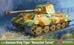Liimitav mudel Academy 13423 German King Tiger Henschel Turret 1/72
