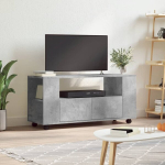 vidaXL telerikapp, betoonhall, 102 x 34,5 x 43 cm, tehispuit