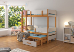 Narivoodi Adrk Furniture Etapo, 80x180 cm, hall/pruun