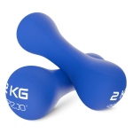 Hantlid 2x2 kg vin&uuml;&uuml;lkattega, sinine