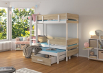 Narivoodi Adrk Furniture Etapo 90x200cm, pruun/valge
