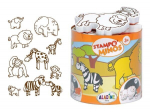 Templite komplekt Aladine Stampo Minos 10tk Savanna + templipadi must