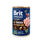 Brit Premium by Nature konserv koertele Chicken with Hearts, 400g