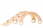 Puidust kiiktool, rocker + slaid ronimiseks Montessori BZW85 85 cm