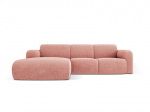 Vasakpoolse nurgaga nurgadiivan Windsor & Co Lola, 250x170x72 cm, roosa