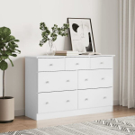 vidaXL kummut "ALTA" valge 112 x 35 x 73 cm, m&auml;nnipuit