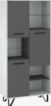 Riiul Boss, valge/hall
