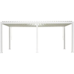 Suur 3x6m valge alumiiniumpergola reguleeritava katusega