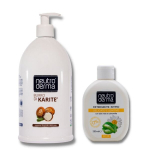 K&auml;teseep Argaania&otilde;li ja intiimh&uuml;gieeni puhastusvahend Aaloe ja kummel Komplektis 2 1000ml+400ml