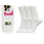 Naiste sokid ilma kummikuta Bisoks 22181 valge, 3 paari