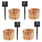 Valguskett p&auml;ikesepaneeliga, 4 x 100LED, 10m