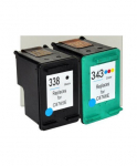 HP 338 Black + HP 343 TriColor