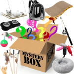 Mystery Box &ndash; &uuml;llatuskarp kassidele L (kuni 10 eset)